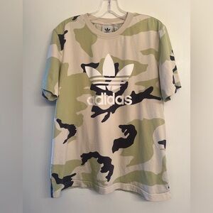 Adidas Camo AOP HC7188 T- Shirt Orbit Grey size M
